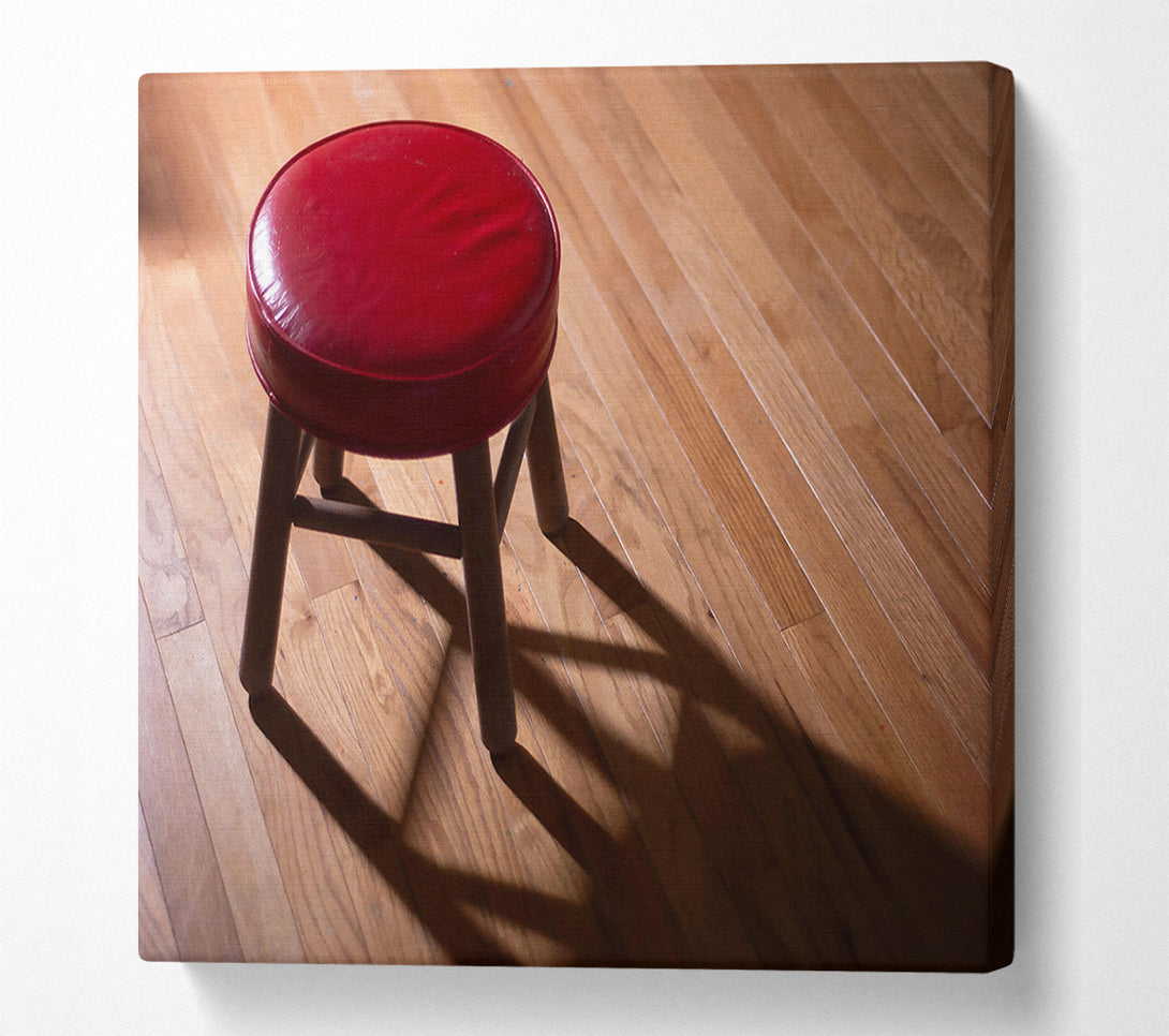  A Canvas Print of Crimson Stool'S Shadow Canvas Art