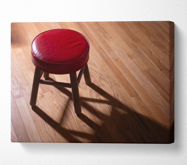  A Canvas Print of Crimson Stool'S Shadow Canvas Art