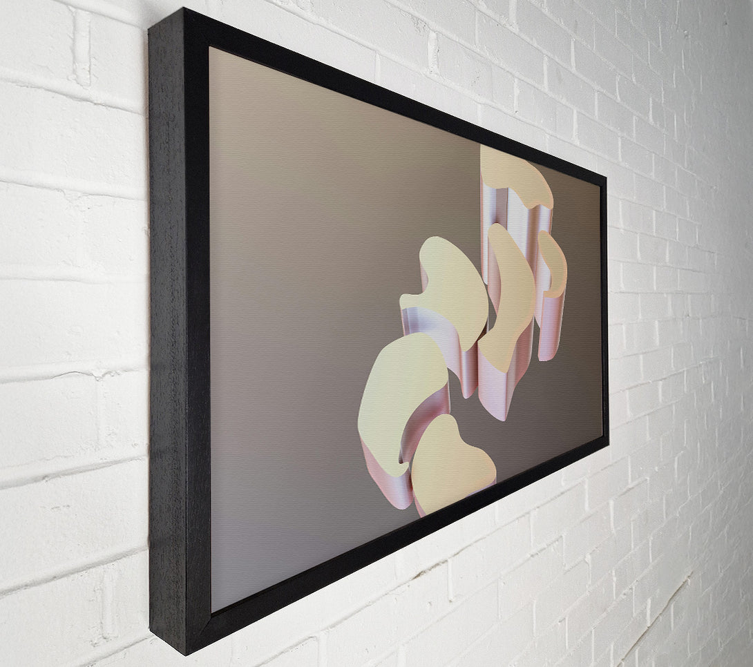  A Canvas Print of Pale Rose Curves Canvas Print