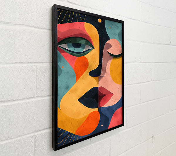 Yellow Abstract Faces