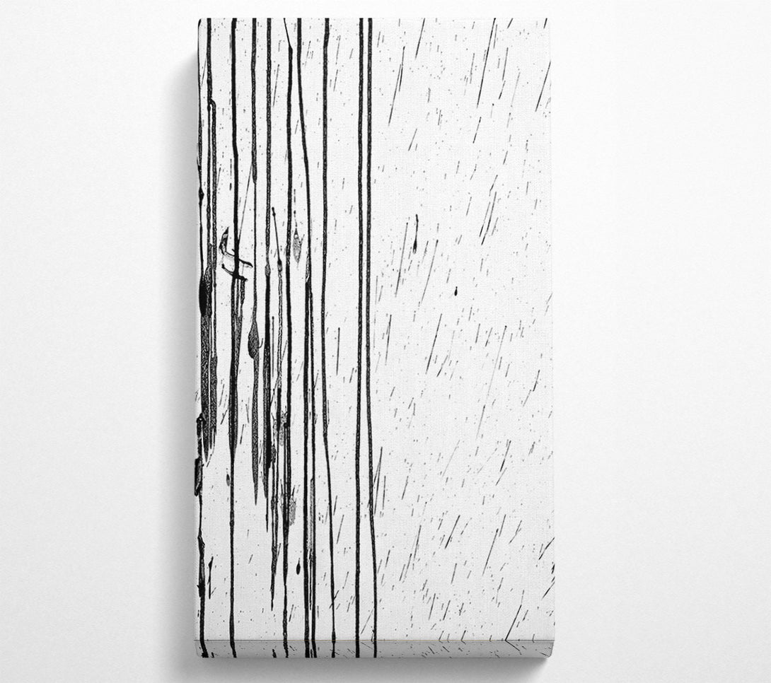  A Canvas Print of Black Ink Drips Canvas Art