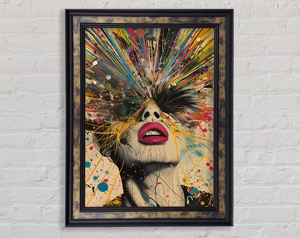 Explosion Of The Mind Framed Print