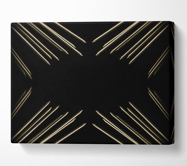  A Canvas Print of Silver Steel Arrows Canvas Art
