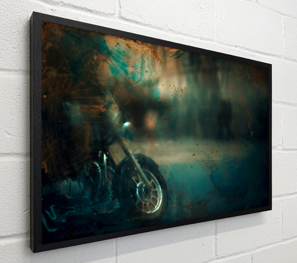 Teal Through Glass
