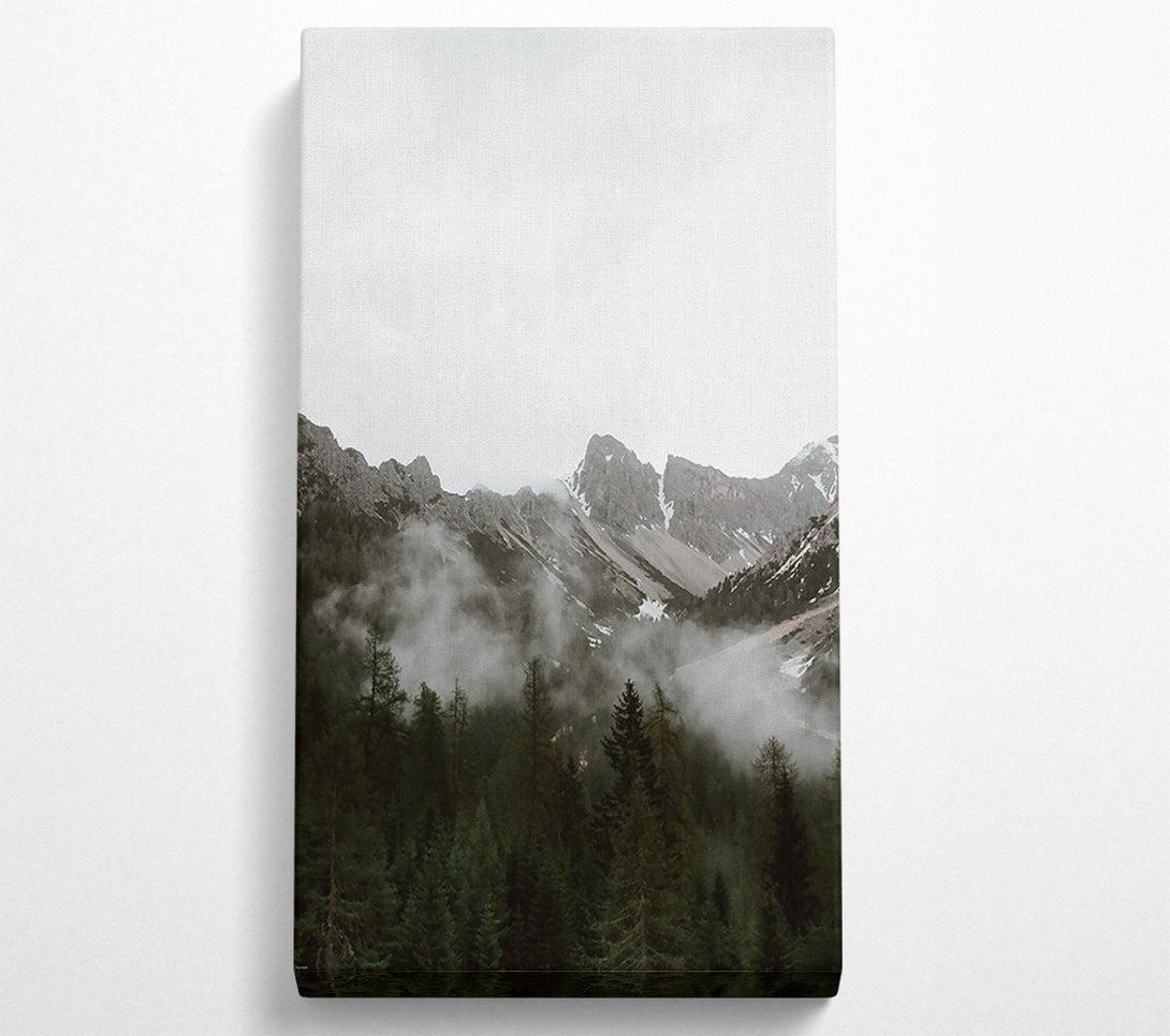  A Canvas Print of Silver Mountain Fog Canvas Art