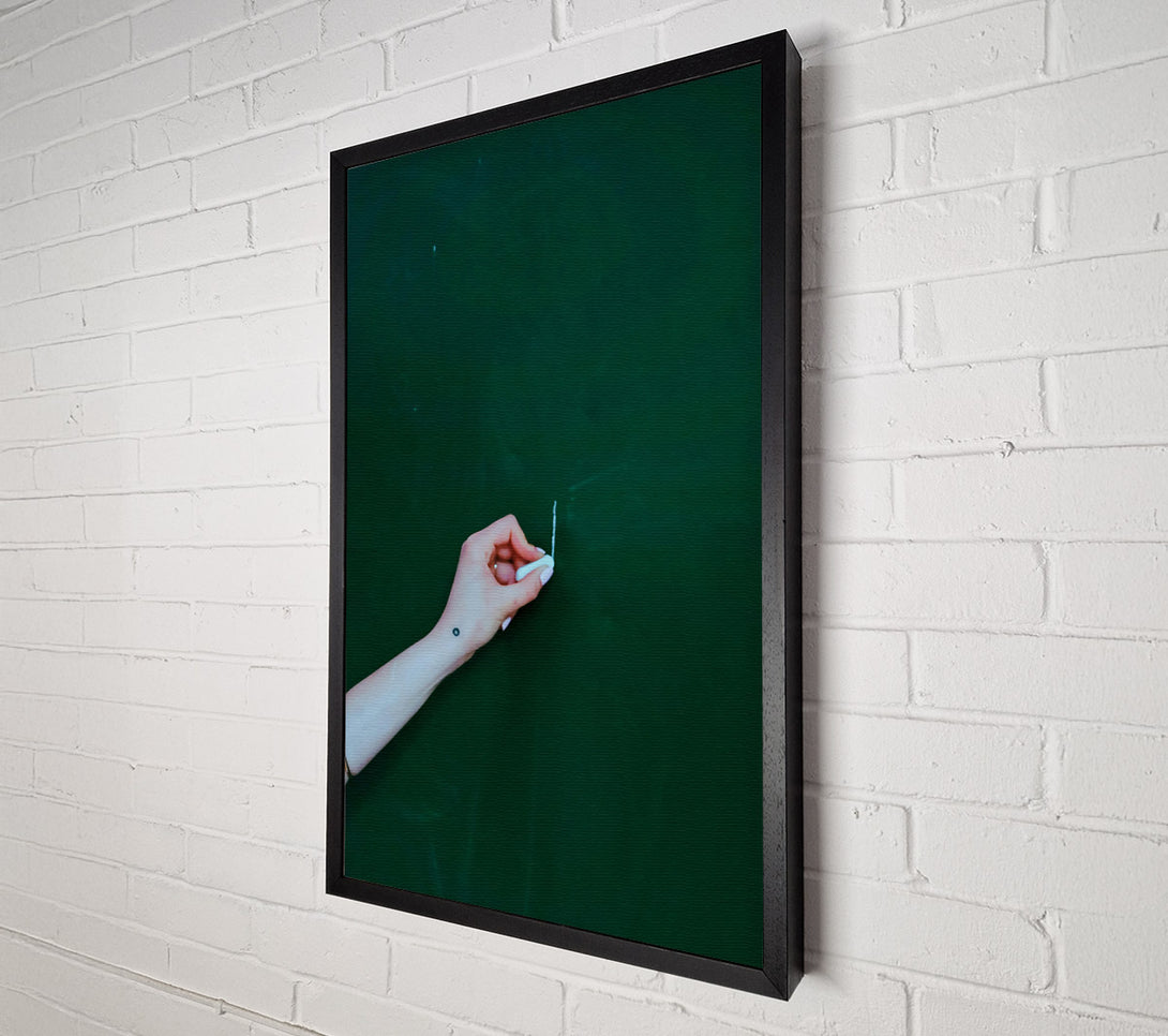  A Canvas Print of Emerald Blank Slate Canvas Print