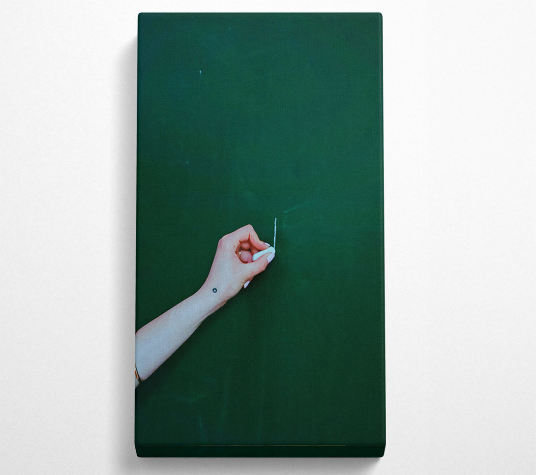  A Canvas Print of Emerald Blank Slate Canvas Print