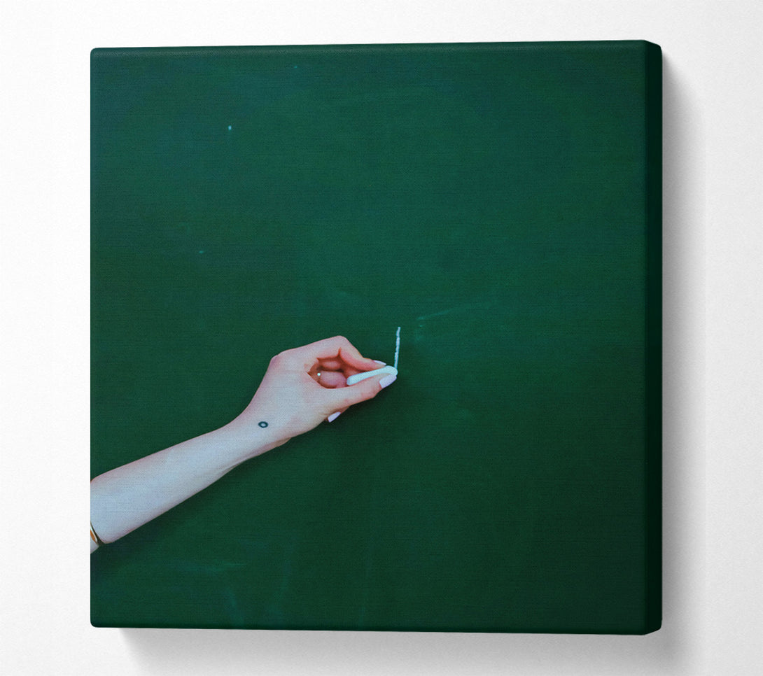  A Canvas Print of Emerald Blank Slate Canvas Print
