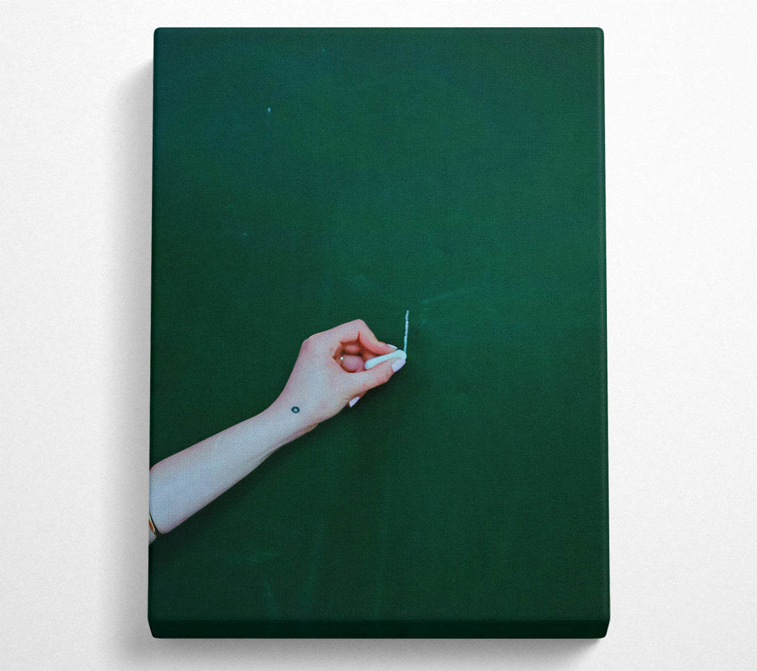  A Canvas Print of Emerald Blank Slate Canvas Print