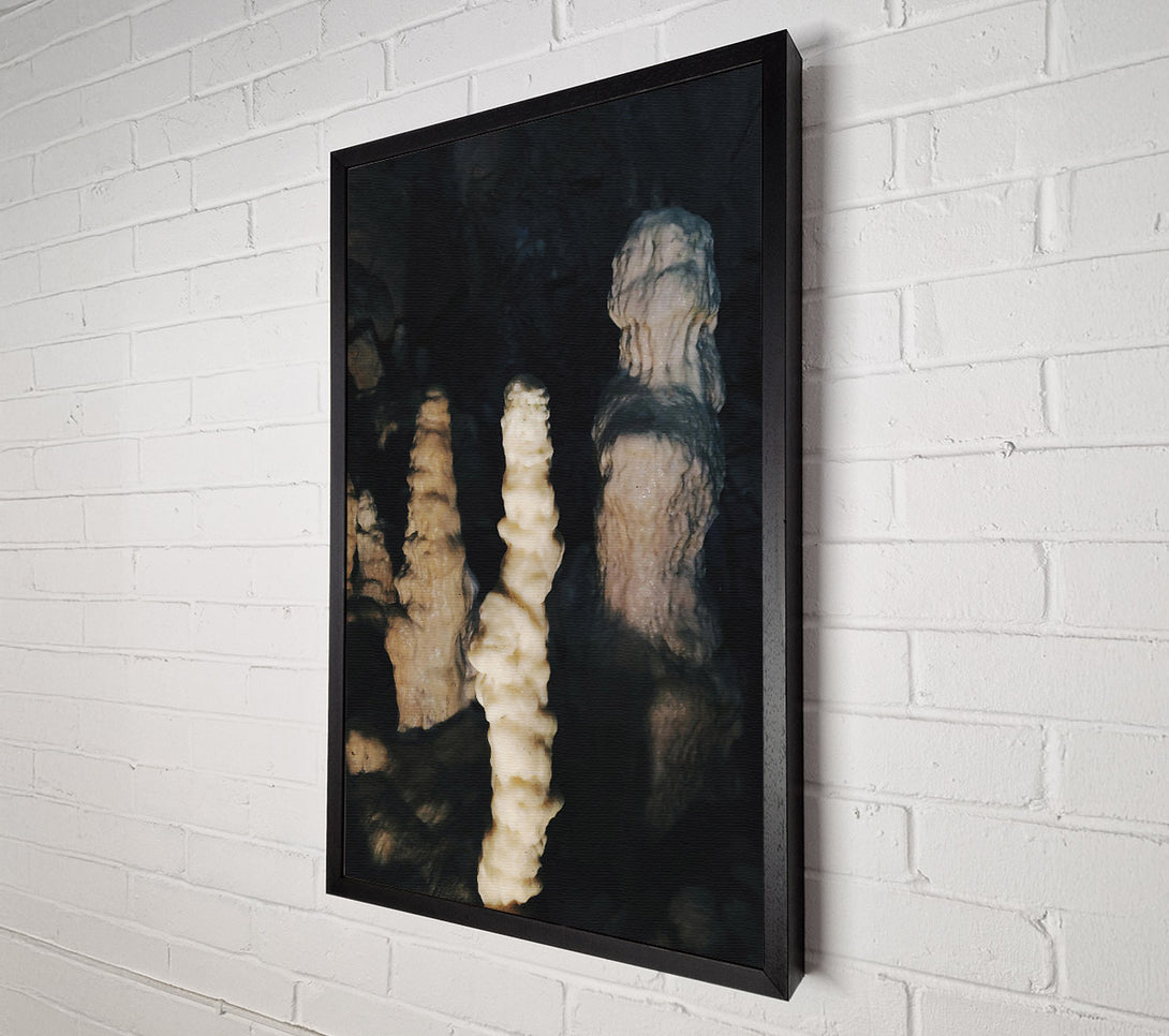  A Canvas Print of Creamy Cave Formations Canvas Art