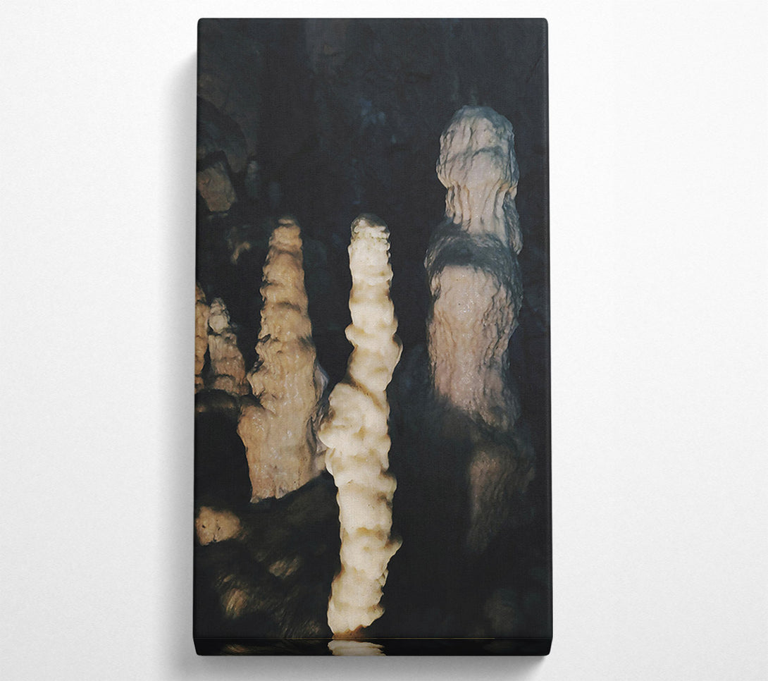  A Canvas Print of Creamy Cave Formations Canvas Art