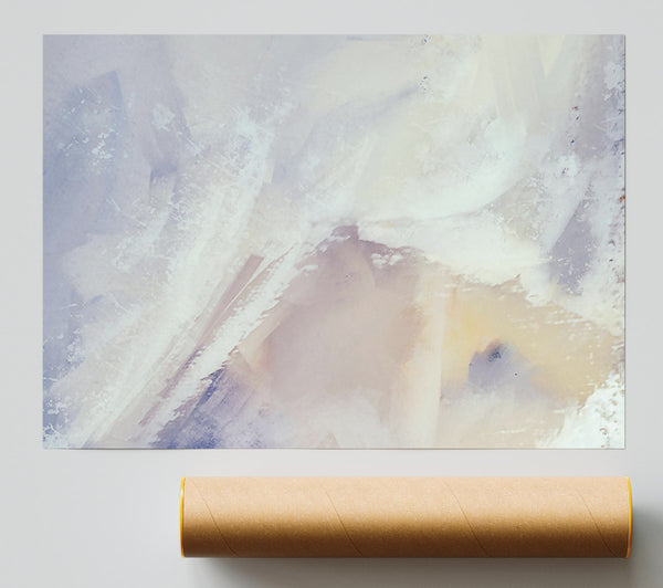 Pale Blue Abstraction Print