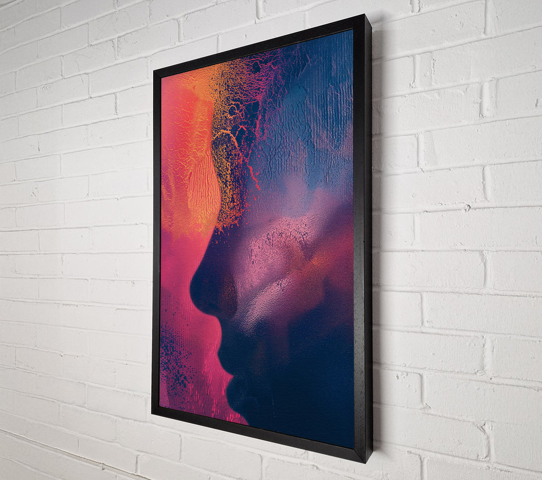  A Canvas Print of Face Gradient Canvas Print