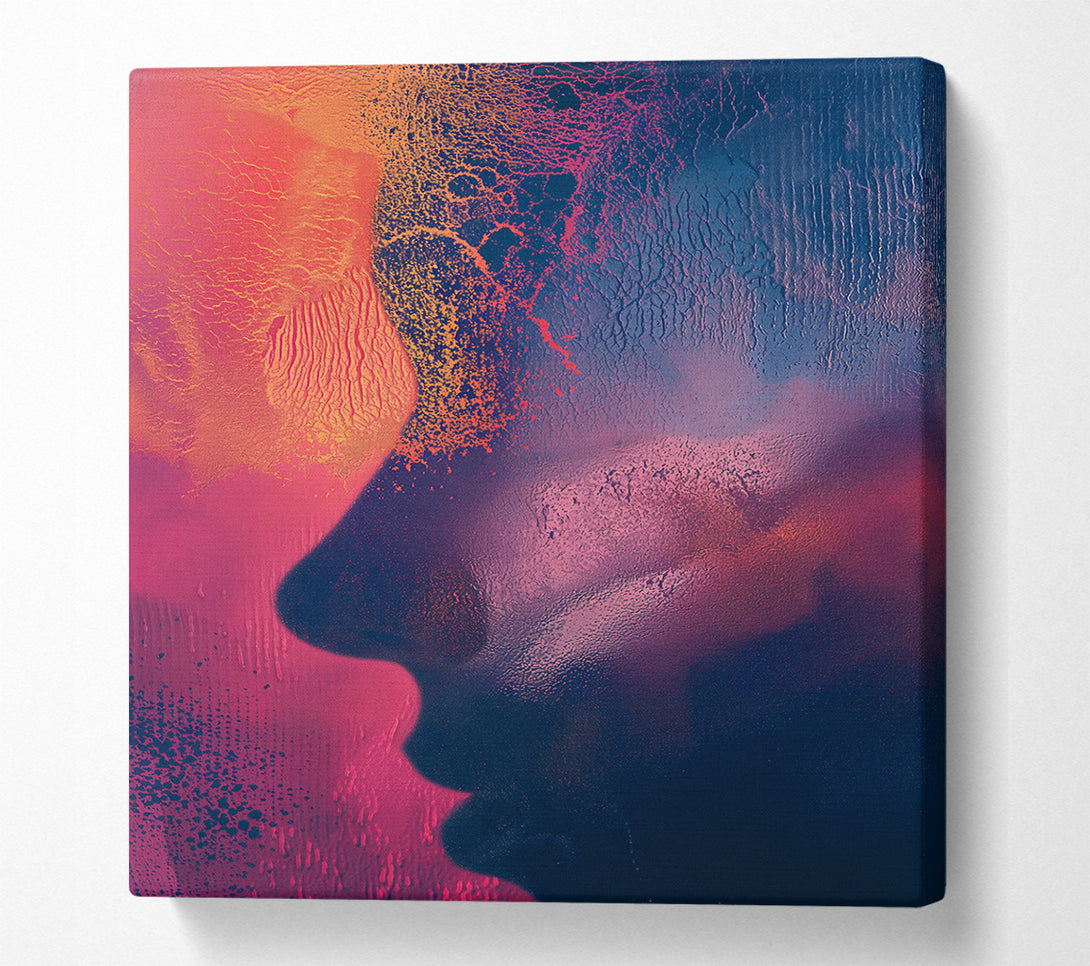  A Canvas Print of Face Gradient Canvas Print