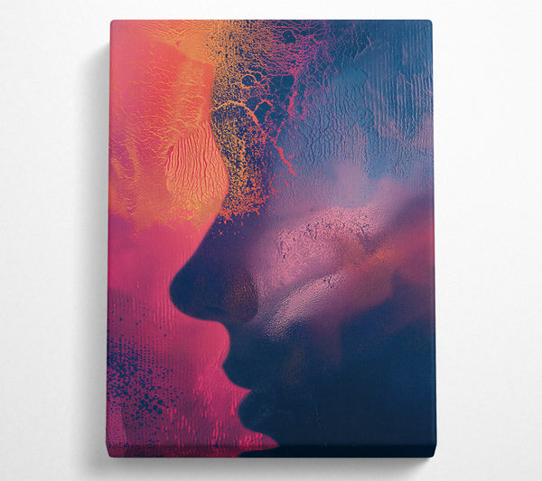  A Canvas Print of Face Gradient Canvas Print