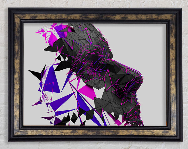 Face Lines Framed Print