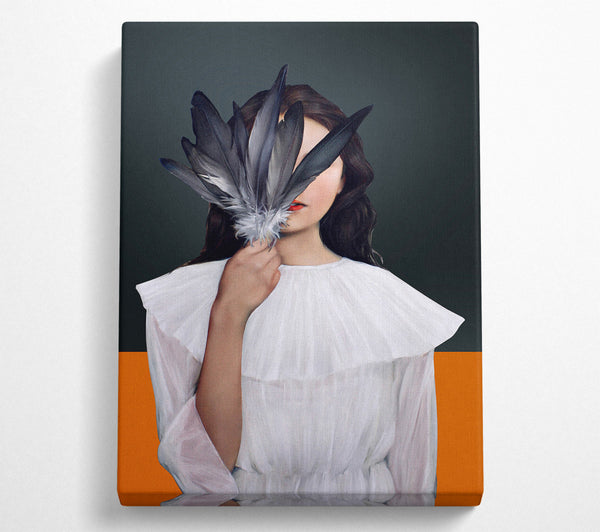  A Canvas Print of Face Of Feathers Canvas Print