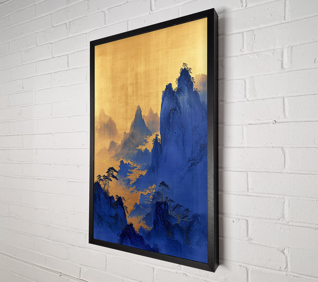 A Canvas Print of Indigo Mountain Dreams Canvas Print