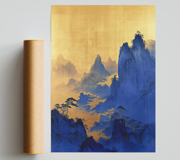 Indigo Mountain Dreams Giclee Print