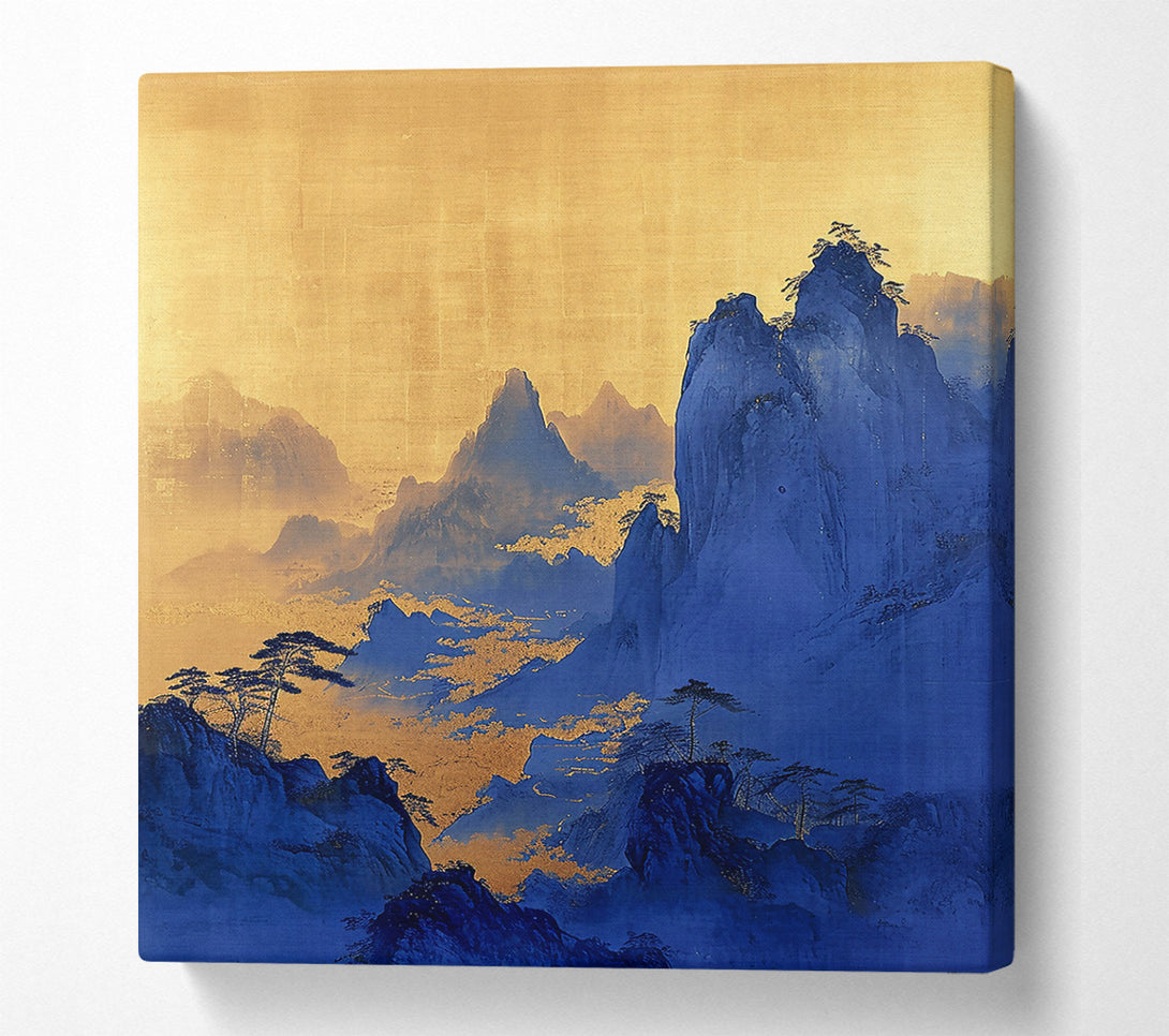  A Canvas Print of Indigo Mountain Dreams Canvas Print