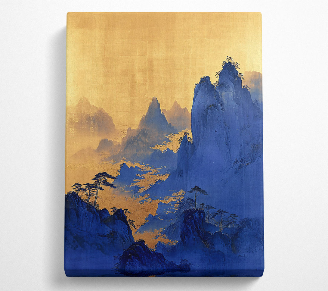  A Canvas Print of Indigo Mountain Dreams Canvas Print