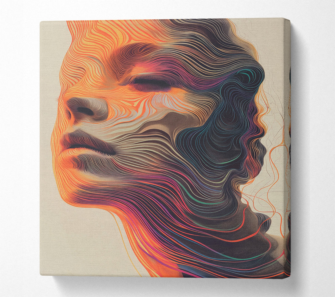  A Canvas Print of Face Waves Canvas Art