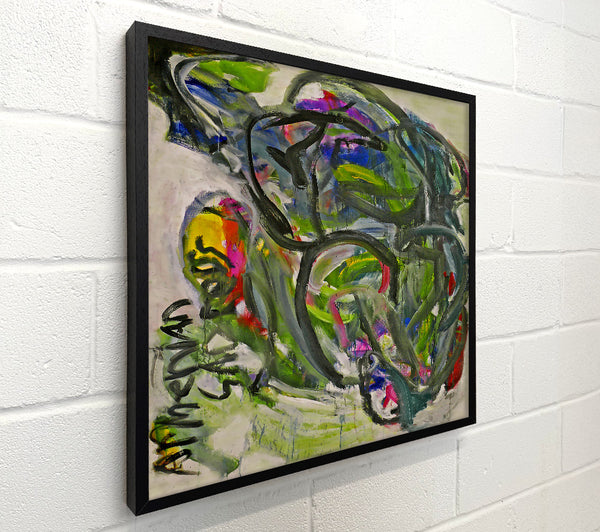 Black And Green Swirls