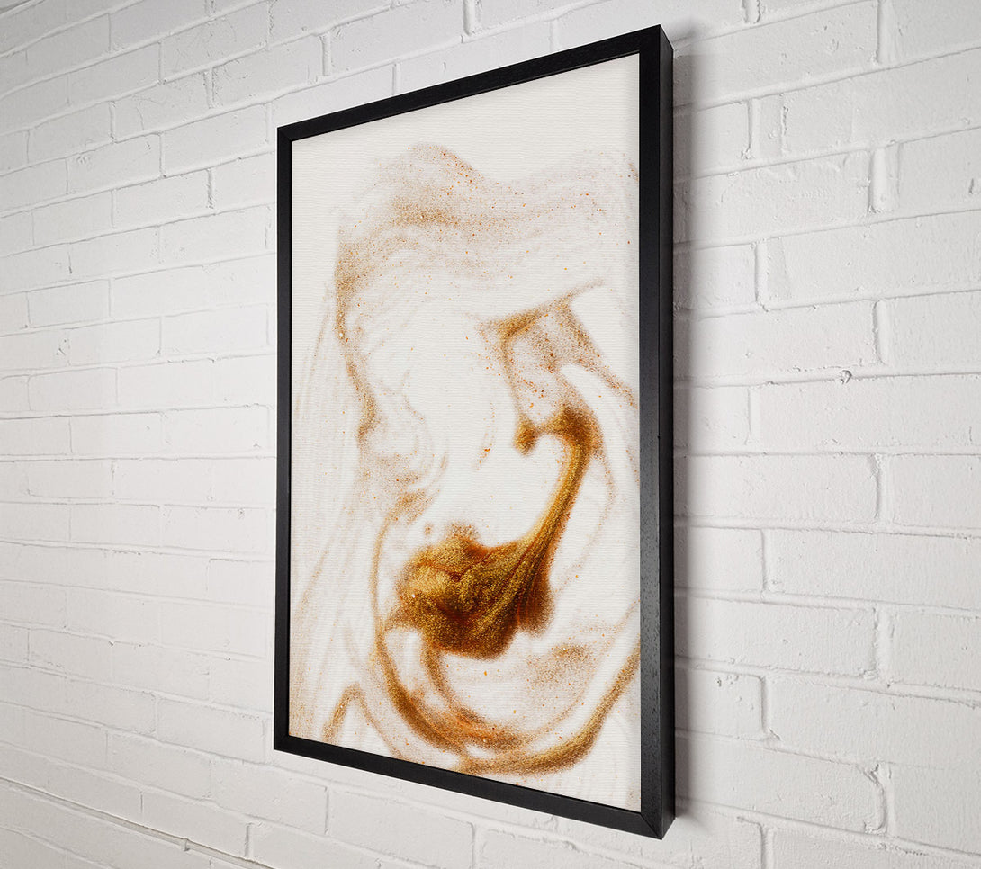  A Canvas Print of Golden Sand Swirl Canvas Art