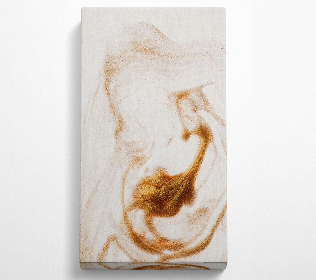 A Canvas Print of Golden Sand Swirl Canvas Art