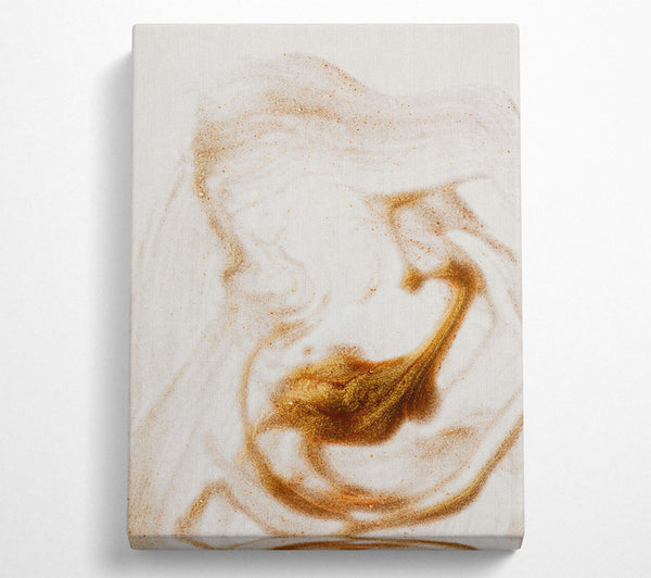 A Canvas Print of Golden Sand Swirl Canvas Art