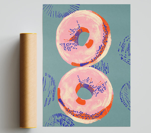 Pink Abstract Forms Print