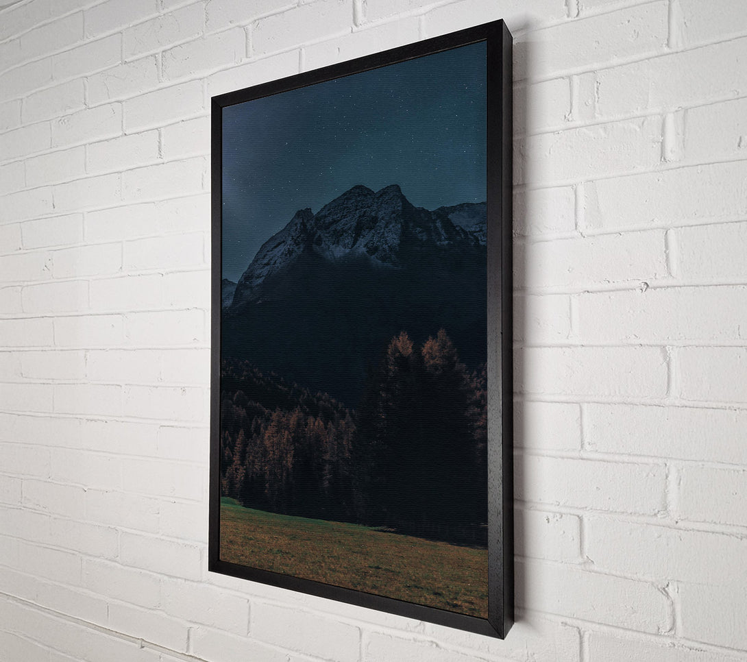 A Canvas Print of Midnight Blue Mountains Canvas Print
