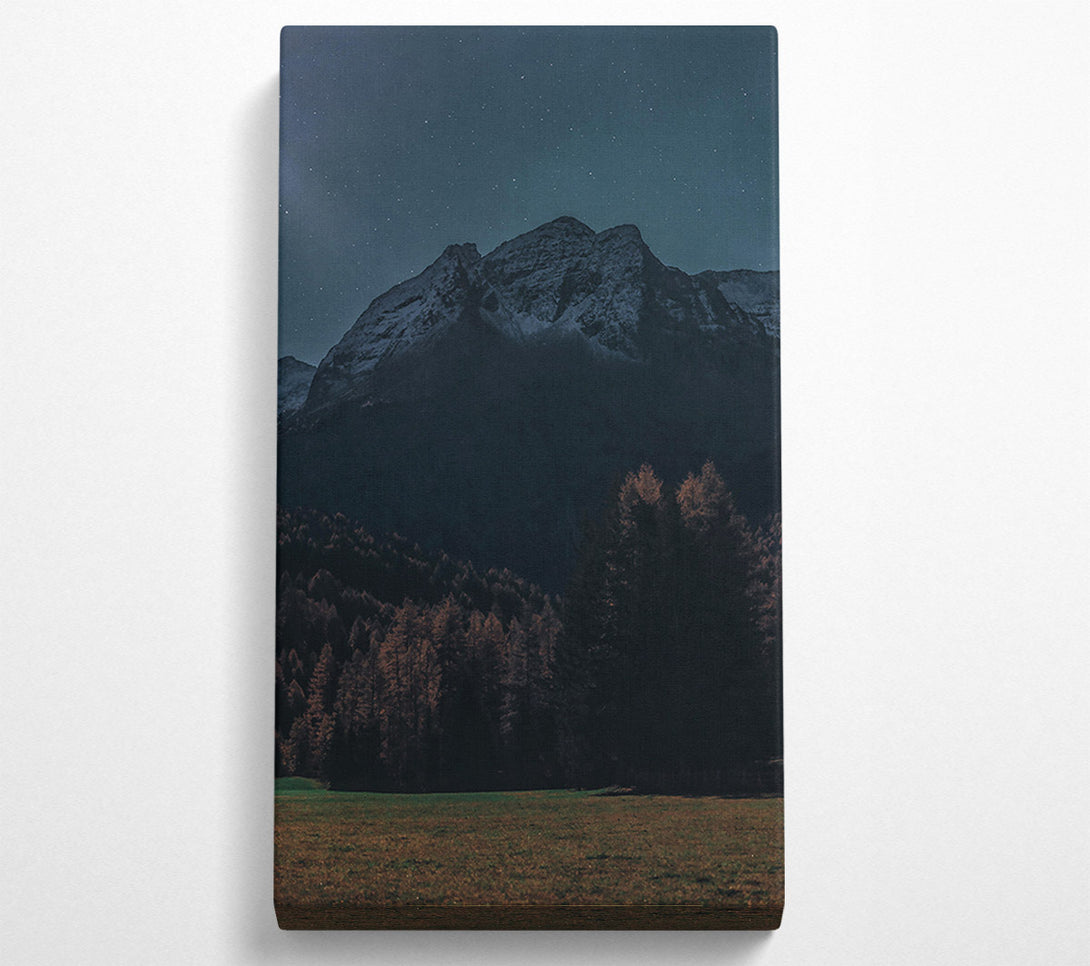  A Canvas Print of Midnight Blue Mountains Canvas Print