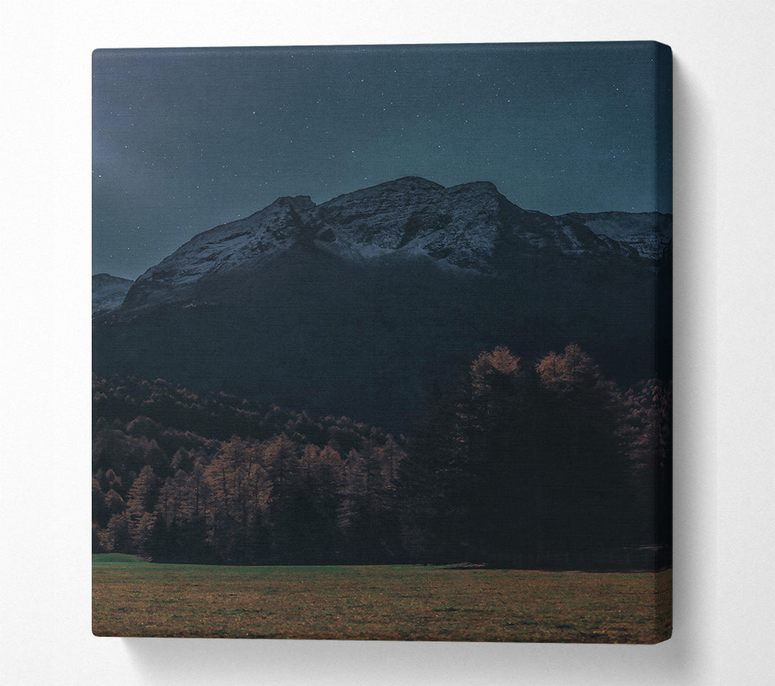  A Canvas Print of Midnight Blue Mountains Canvas Print