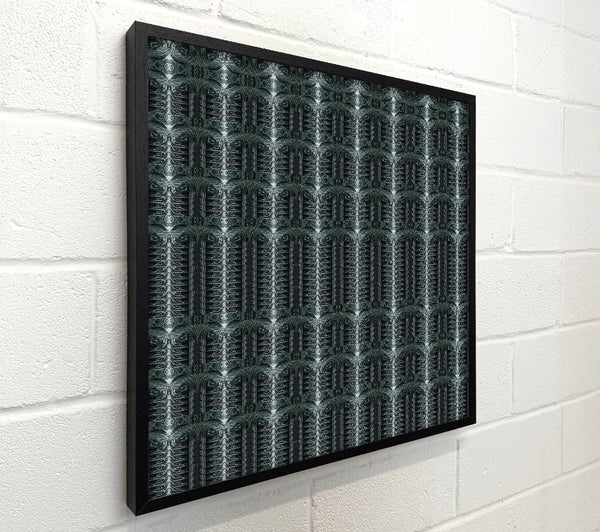 Teal Geometric Repetition