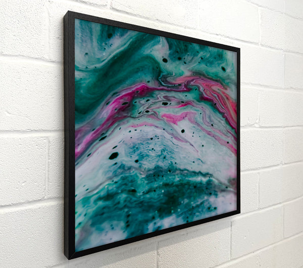 Teal And Pink Swirls