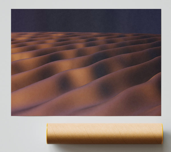 Copper Wave Abstract Print