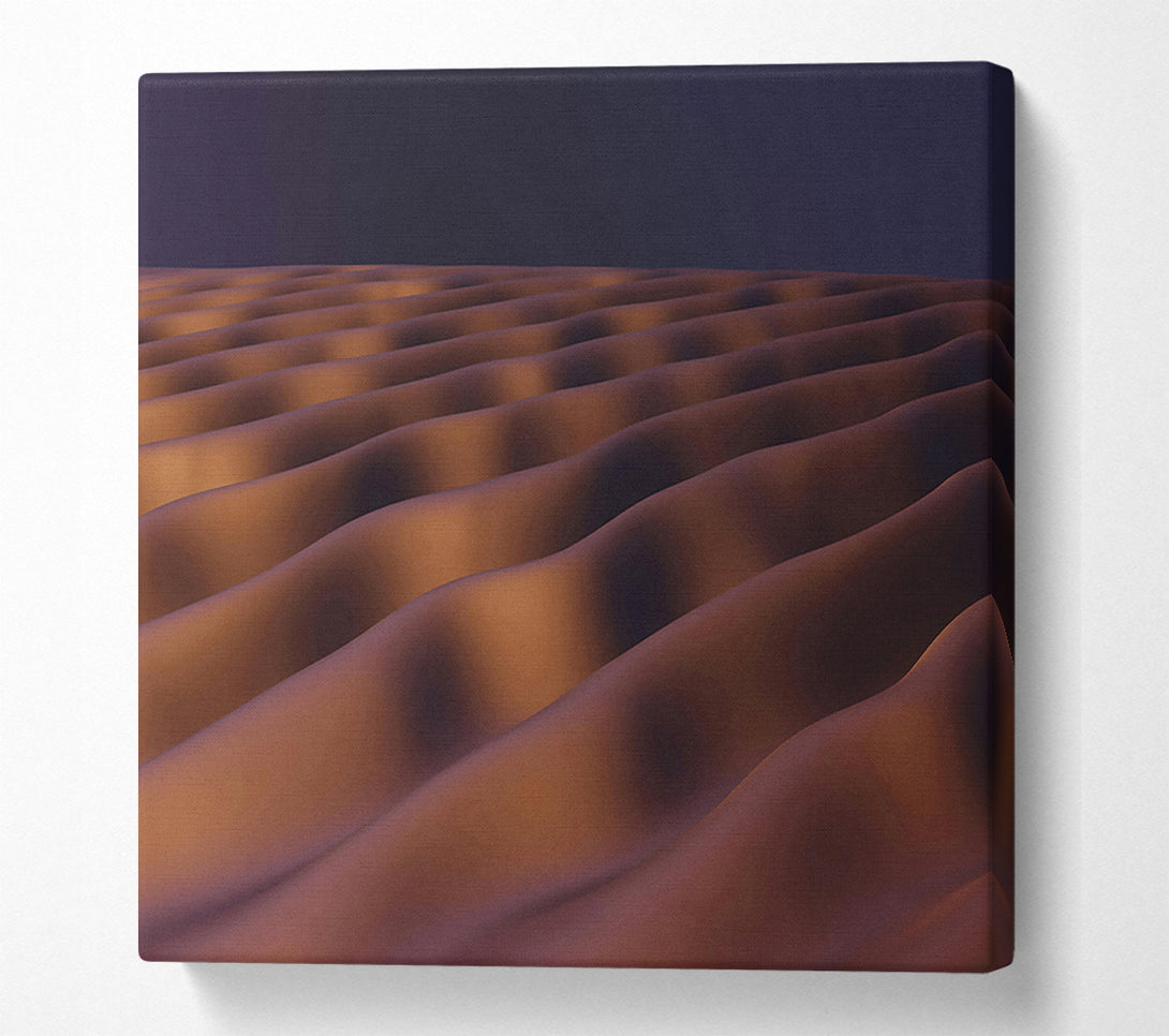  A Canvas Print of Copper Wave Abstract Canvas Print