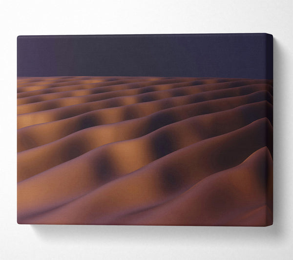  A Canvas Print of Copper Wave Abstract Canvas Print