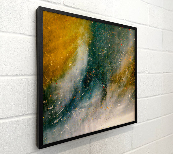 Teal And Golden Dust