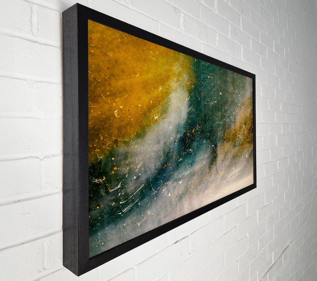  A Canvas Print of Teal And Golden Dust Canvas Wall Art