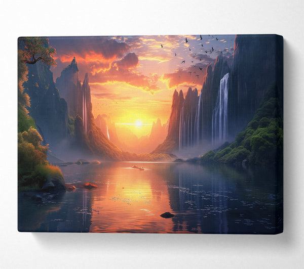 A Canvas Print of Fantasy Landscape Canvas Wall Art
