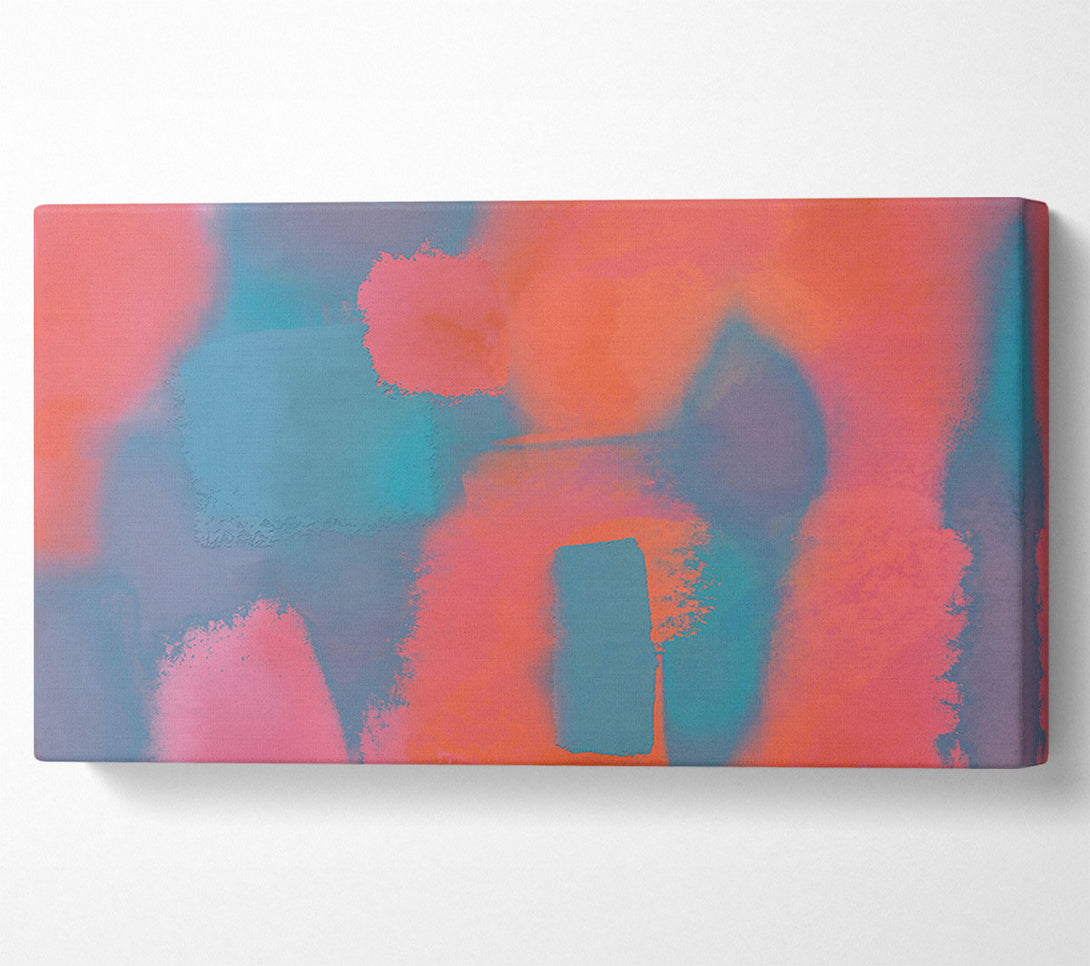  A Canvas Print of Coral And Teal Dreams Canvas Wall Art