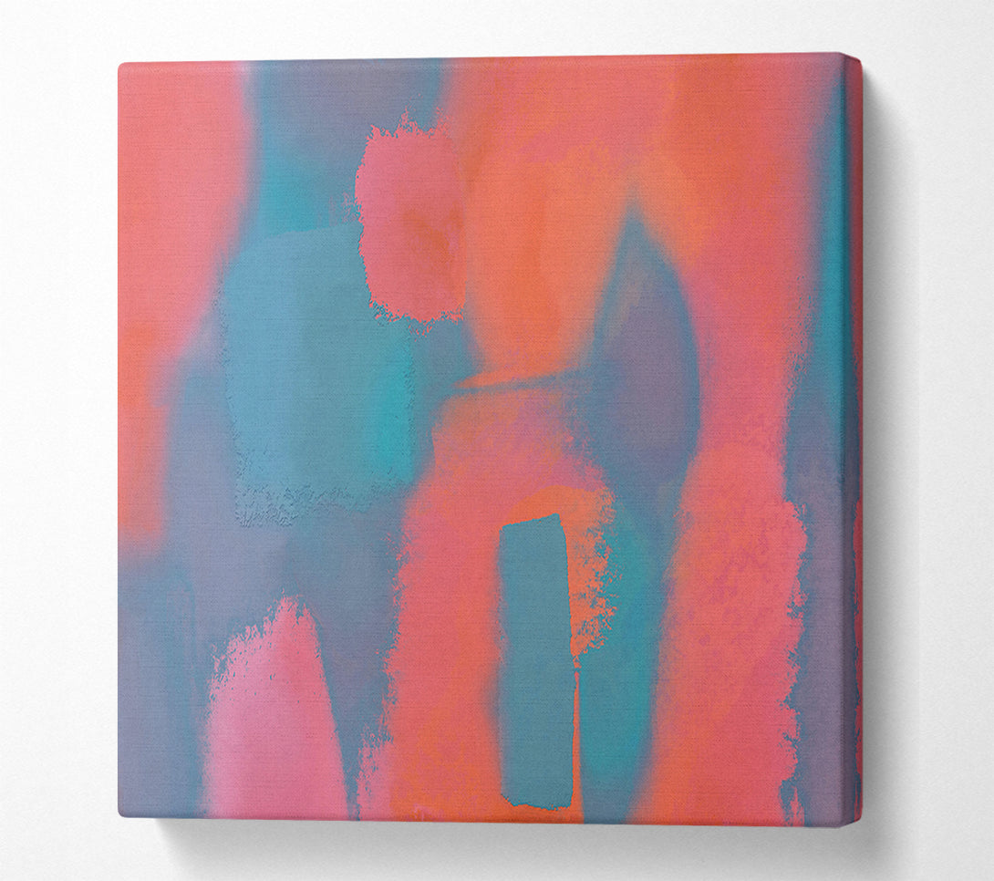  A Canvas Print of Coral And Teal Dreams Canvas Wall Art