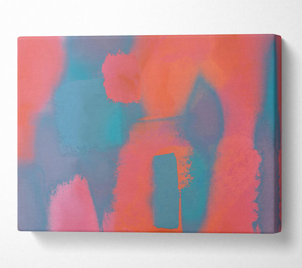  A Canvas Print of Coral And Teal Dreams Canvas Wall Art