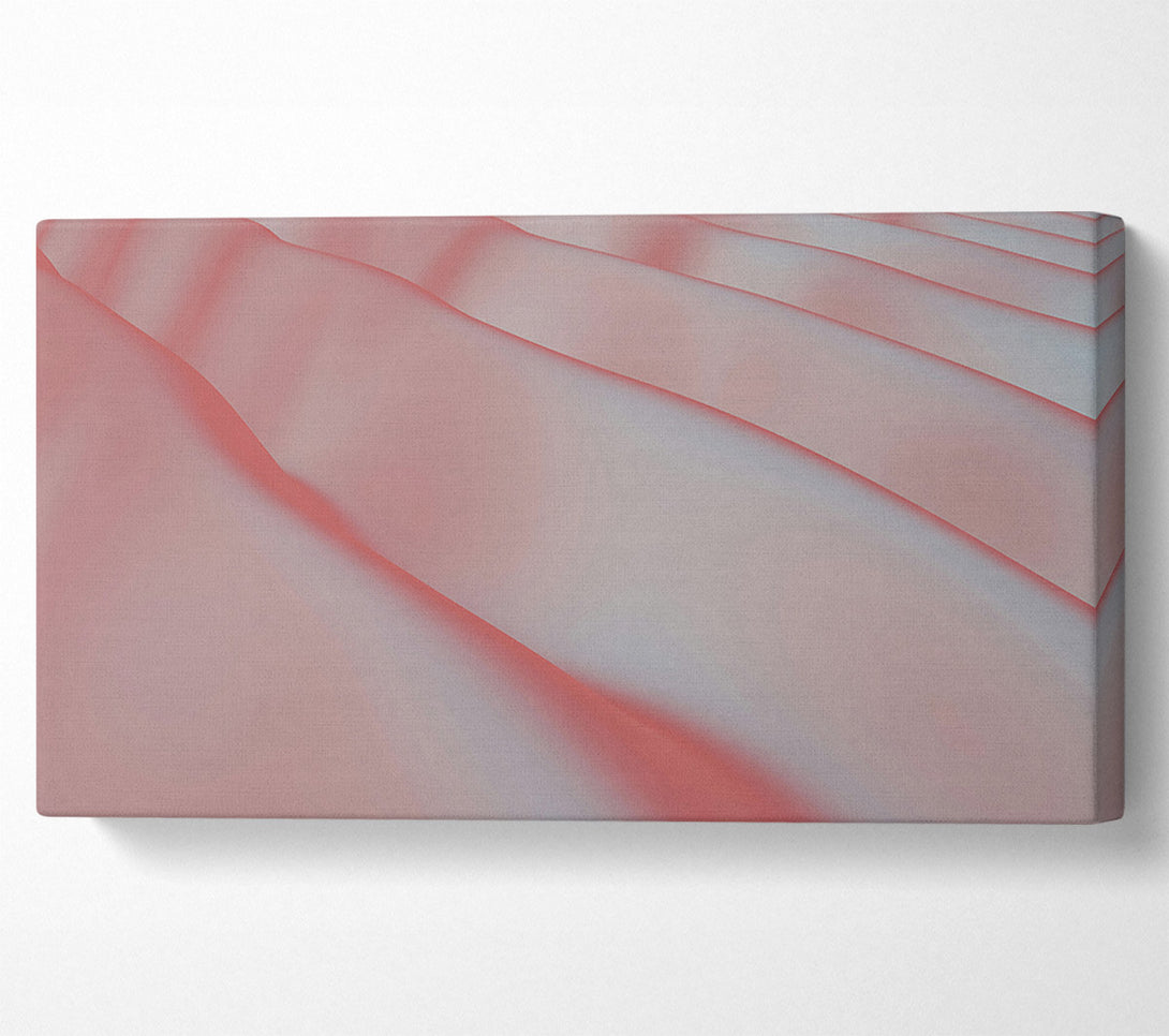  A Canvas Print of Blushing Gradient Waves Canvas Print