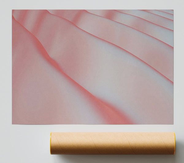 Blushing Gradient Waves Print