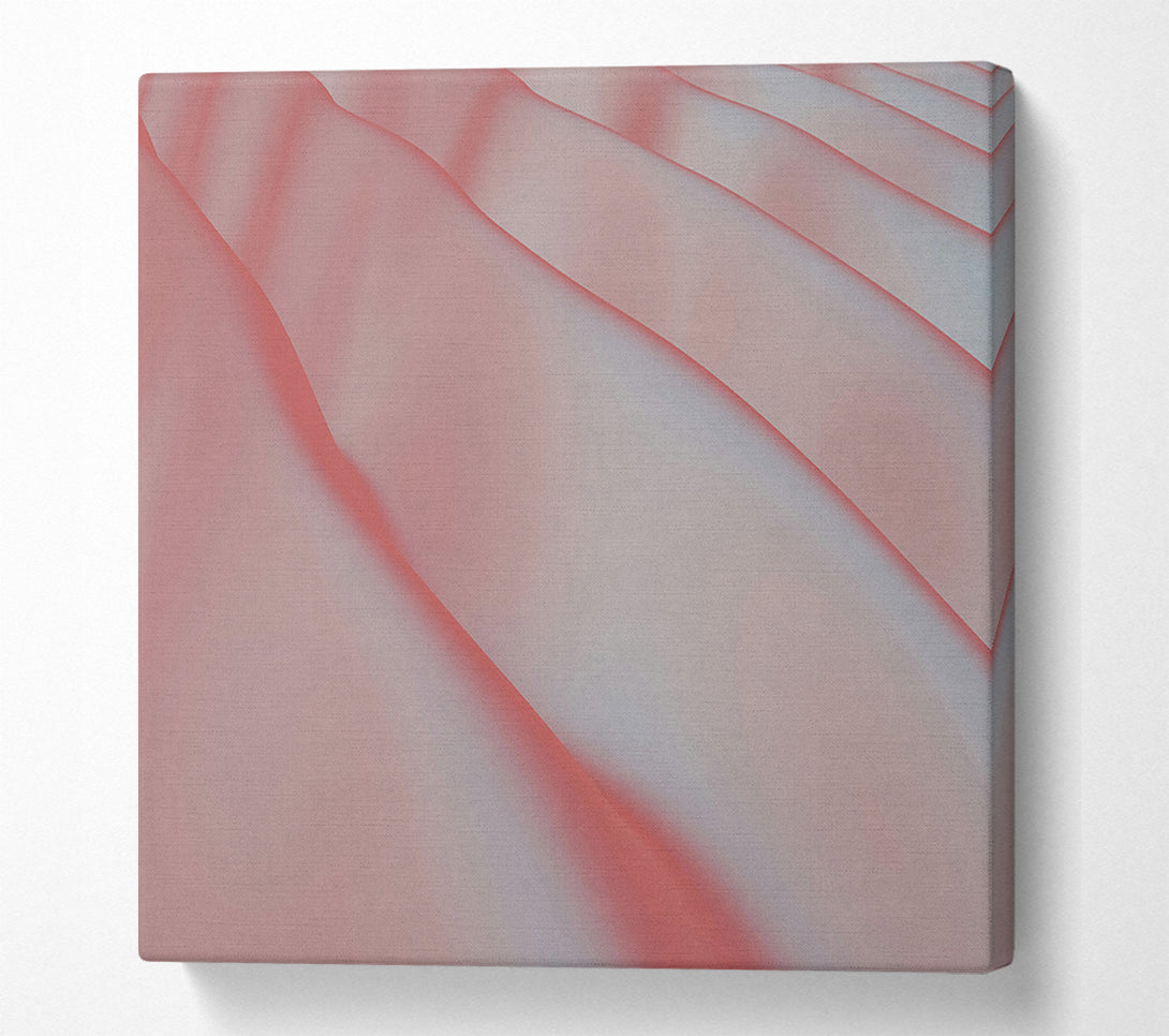  A Canvas Print of Blushing Gradient Waves Canvas Print