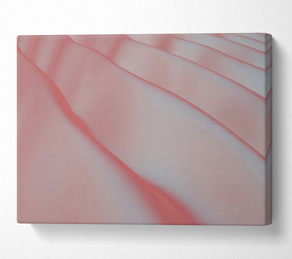  A Canvas Print of Blushing Gradient Waves Canvas Print