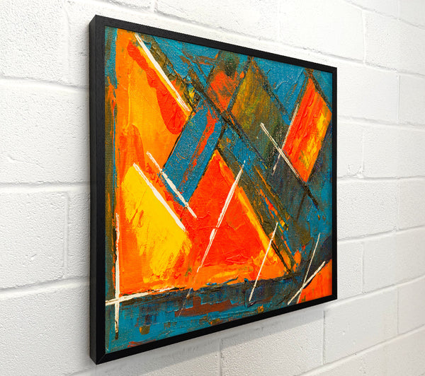 Orange And Blue Lines